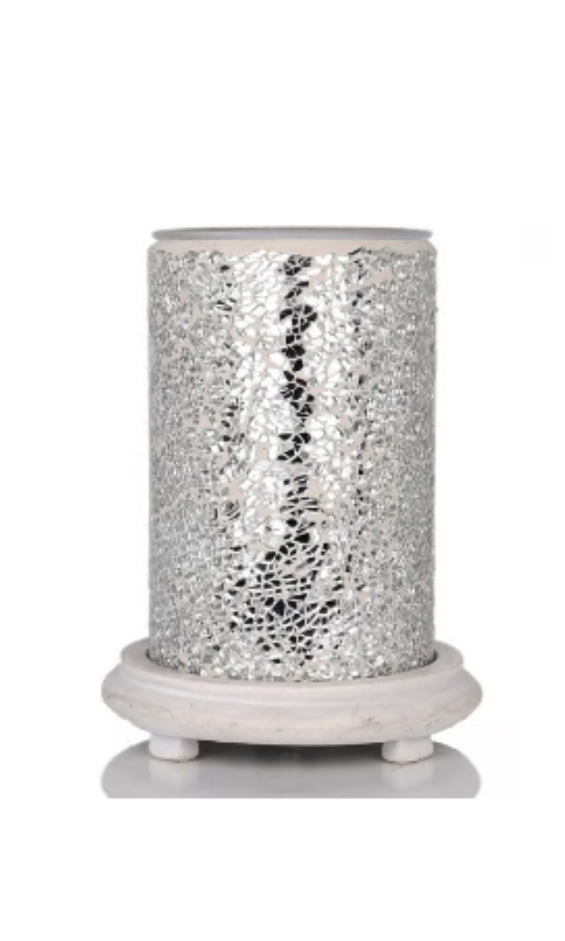 Silver Crackle calentadora de de Luz