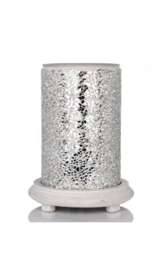 Silver Crackle calentadora de de Luz